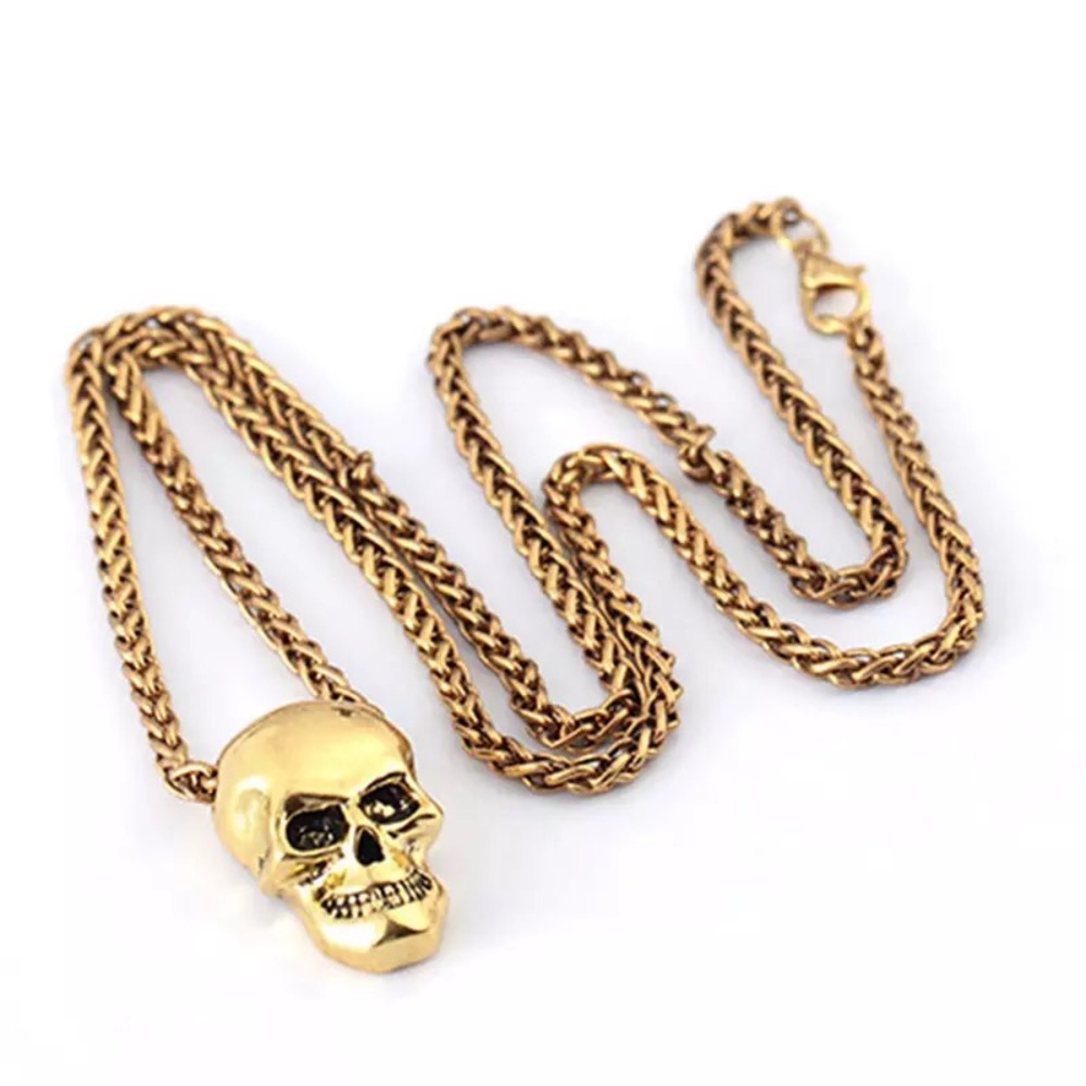 Gold Skull Necklace